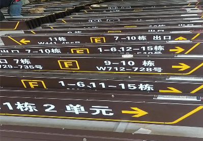 沅江市广告标识中，常见的几种安装方式。